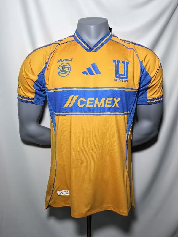 AAA Quality Tigres Uanl 25/26 Home Soccer Jersey (Player)