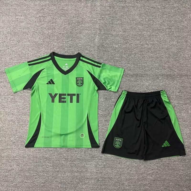 Kids Austin 2025 Home Soccer Jersey And Shorts