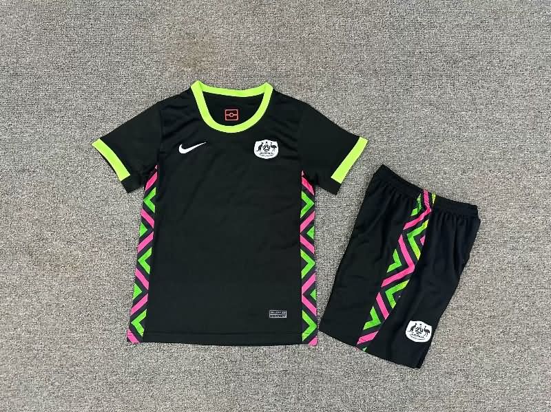 Kids Australia 2025 Away Soccer Jersey And Shorts