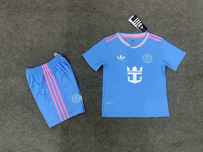 Kids Inter Miami 2025 Third Soccer Jersey And Shorts