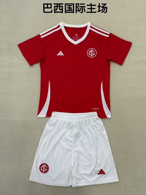 Kids Internacional 2025 Home Soccer Jersey And Shorts