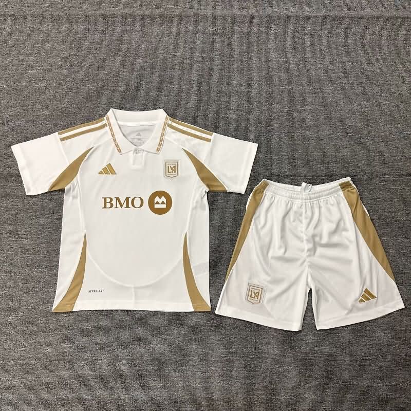 Kids Los Angeles FC 2025 Away Soccer Jersey And Shorts