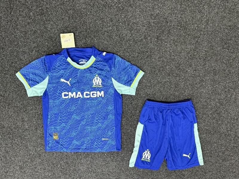 Kids Marseilles 25/26 Third Soccer Jersey And Shorts Kids Marseilles 25/26 Third Soccer Jersey And Shorts