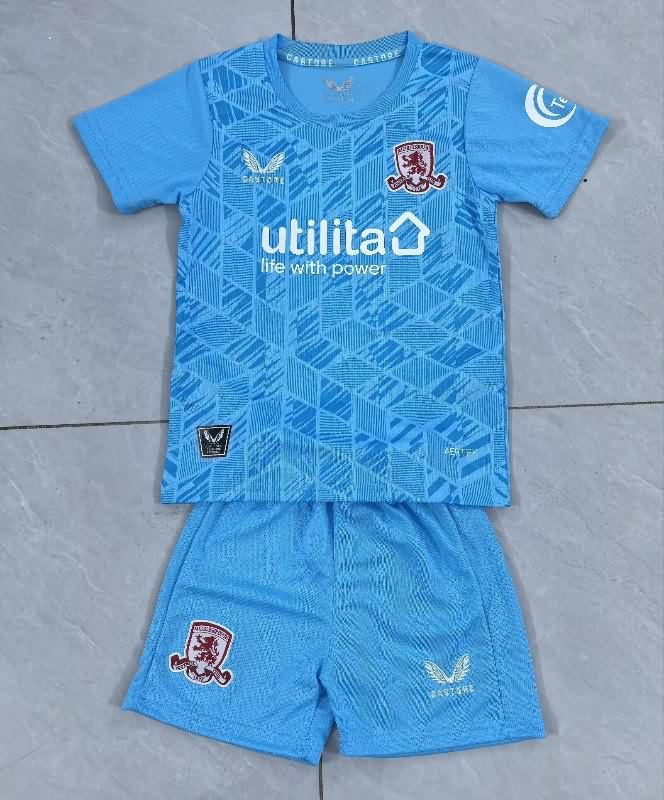 Kids Middlesbrough 25/26 Third Soccer Jersey And Shorts Kids Middlesbrough 25/26 Third Soccer Jersey And Shorts