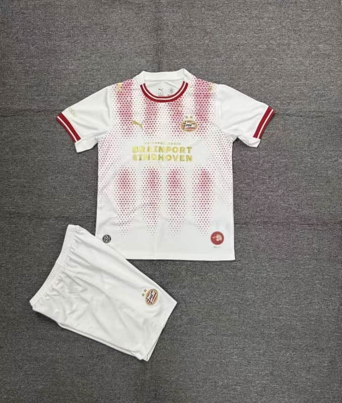 Kids PSV Eindhoven 25/26 Special Soccer Jersey And Shorts Kids PSV Eindhoven 25/26 Special Soccer Jersey And Shorts