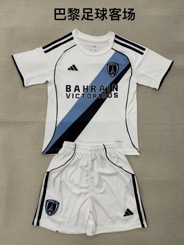 Kids Paris FC 25/26 Away Soccer Jersey And Shorts Kids Paris FC 25/26 Away Soccer Jersey And Shorts