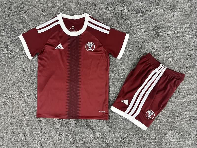 Kids Qatar 2026 World Cup Home Soccer Jersey And Shorts Kids Qatar 2026 World Cup Home Soccer Jersey And Shorts