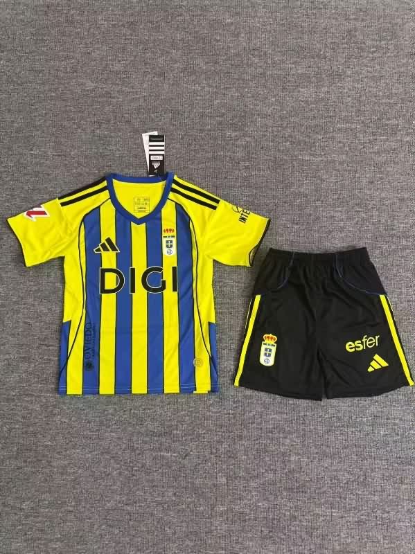 Kids Real Oviedo 25/26 Away Soccer Jersey And Shorts Kids Real Oviedo 25/26 Away Soccer Jersey And Shorts