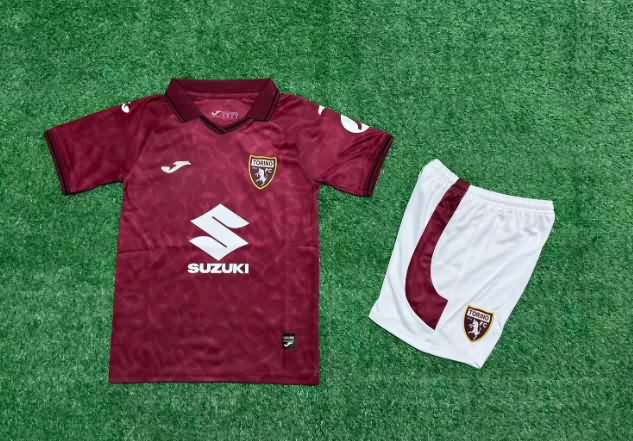 Kids Torino 25/26 Home Soccer Jersey And Shorts Kids Torino 25/26 Home Soccer Jersey And Shorts