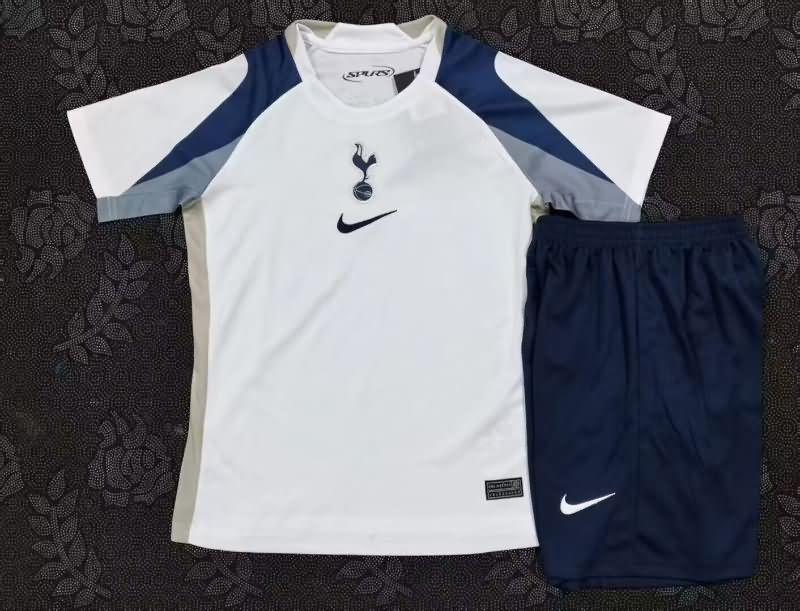 Kids Tottenham Hotspur 25/26 Home Soccer Jersey And Shorts Leaked