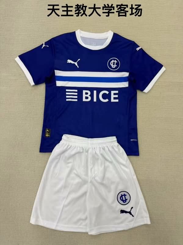 Kids Universidad Catolica 2025 Away Soccer Jersey And Shorts