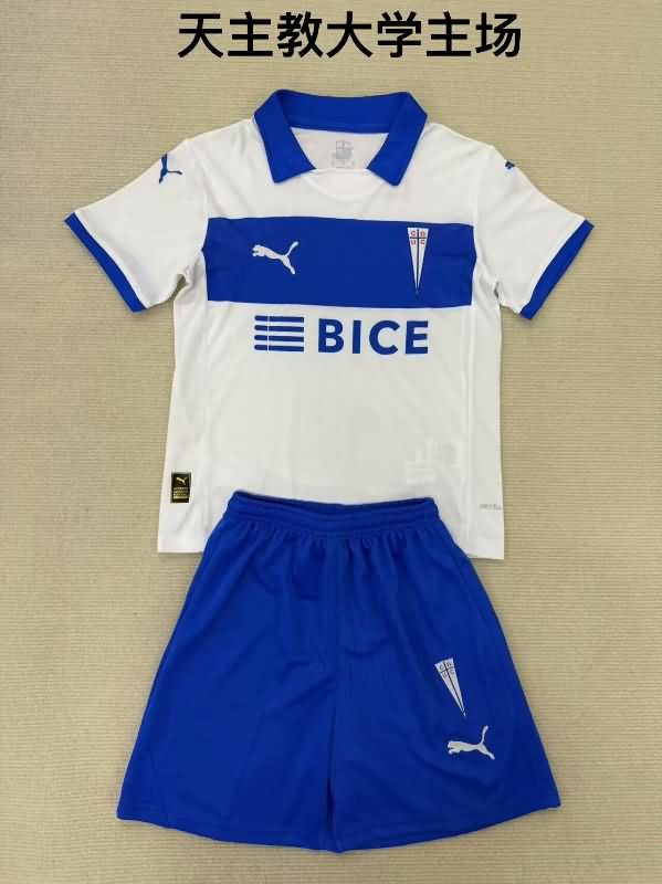 Kids Universidad Catolica 2025 Home Soccer Jersey And Shorts