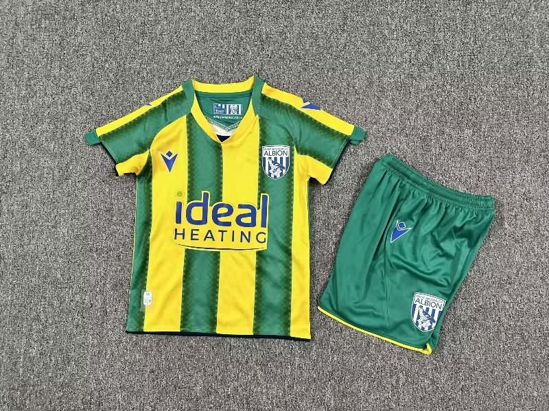 Kids West Bromwich 25/26 Away Soccer Jersey And Shorts Kids West Bromwich 25/26 Away Soccer Jersey And Shorts