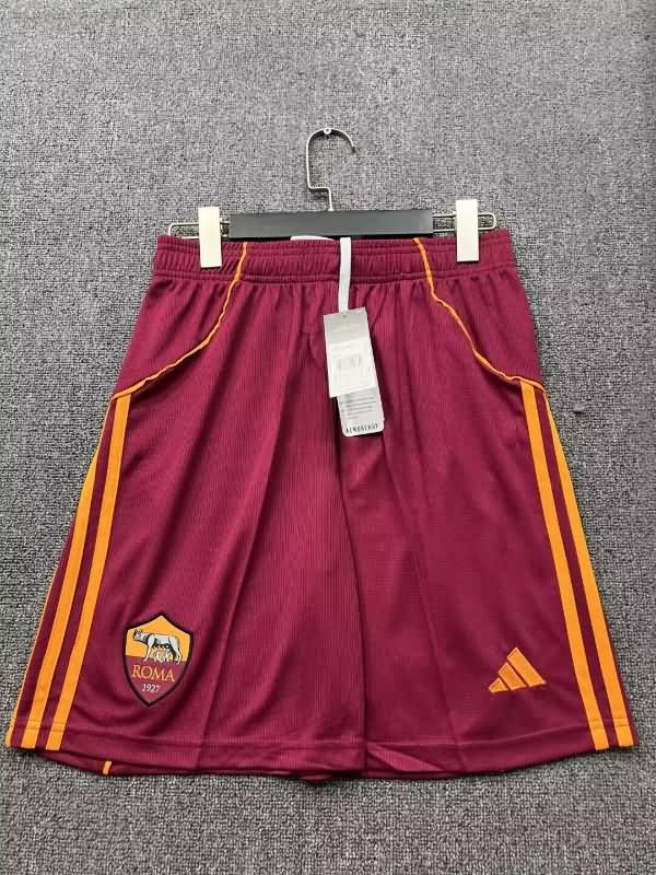 AAA Quality AS Roma 25/26 Home Soccer Shorts AAA Quality AS Roma 25/26 Home Soccer Shorts