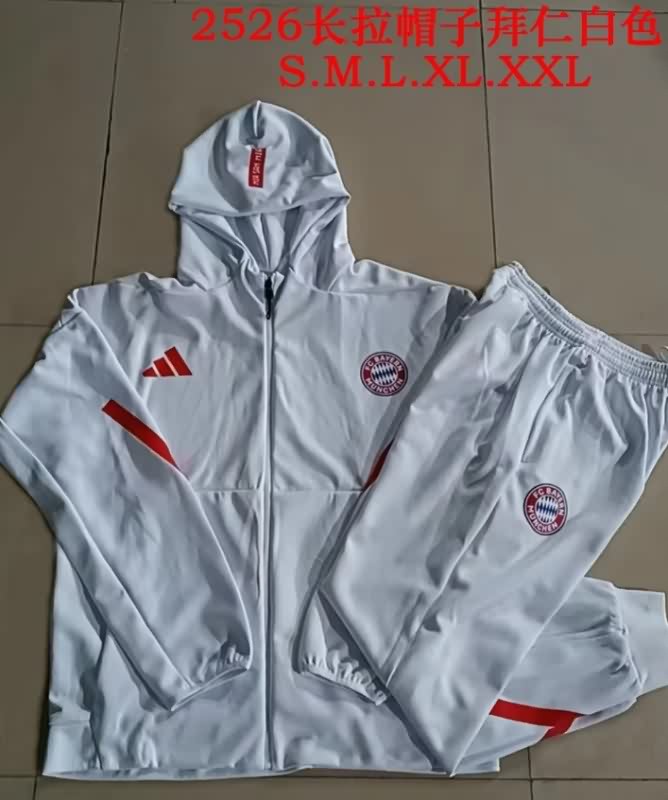 AAA Quality Bayern Munich 25/26 White Soccer Tracksuit 04 AAA Quality Bayern Munich 25/26 White Soccer Tracksuit 04