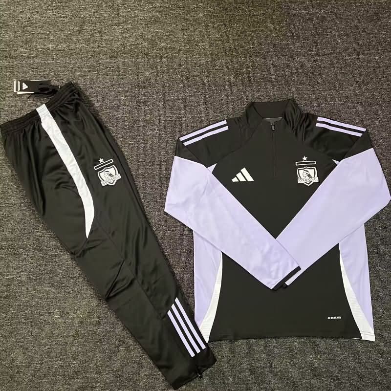 AAA Quality Colo Colo 2025 Black Soccer Tracksuit