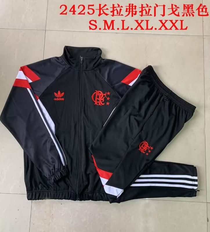 AAA Quality Flamengo 2025 Black Soccer Tracksuit