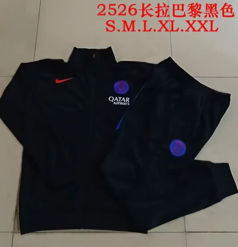 AAA Quality Paris St Germain 25/26 Black Soccer Tracksuit 10 AAA Quality Paris St Germain 25/26 Black Soccer Tracksuit 10