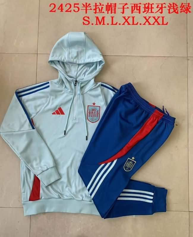 AAA Quality Spain 2025 Green Soccer Tracksuit