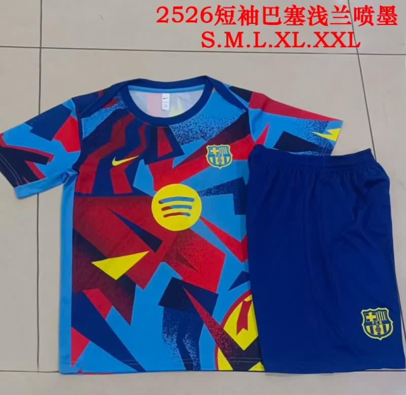 AAA Quality Barcelona 25/26 Blue Red Soccer Training Sets AAA Quality Barcelona 25/26 Blue Red Soccer Training Sets