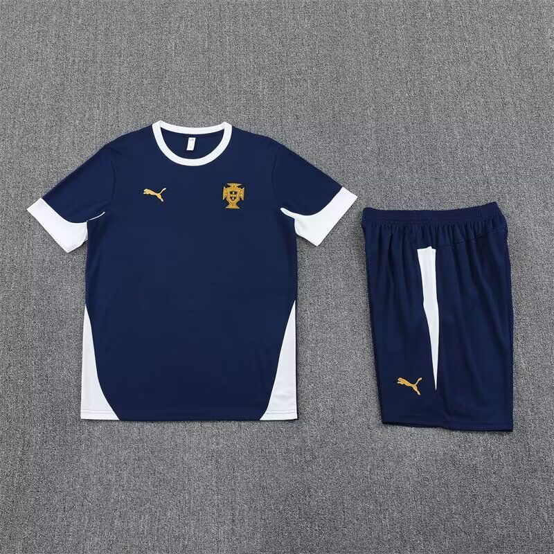 AAA Quality Portugal 2025 Dark Blue Soccer Training Sets