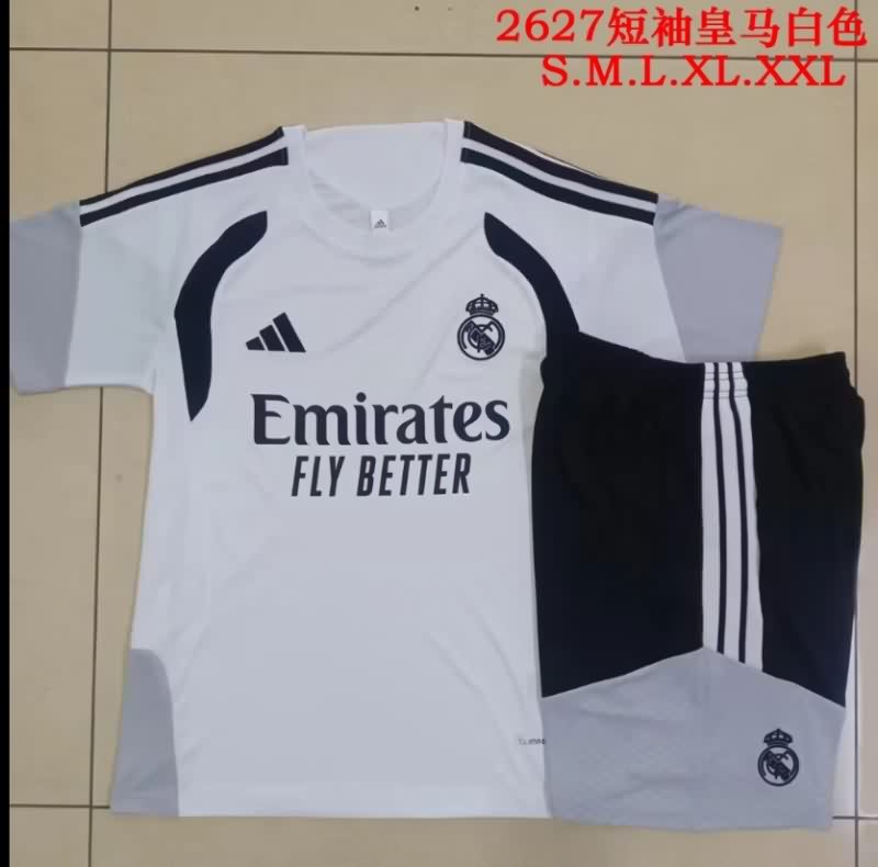 AAA Quality Real Madrid 25/26 White Soccer Training Sets 07 AAA Quality Real Madrid 25/26 White Soccer Training Sets 07