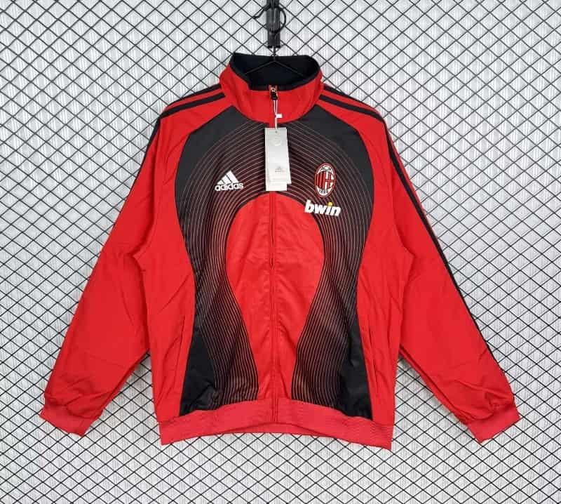 AAA Quality AC Milan 25/26 Red Soccer Windbreaker 02 AAA Quality AC Milan 25/26 Red Soccer Windbreaker 02