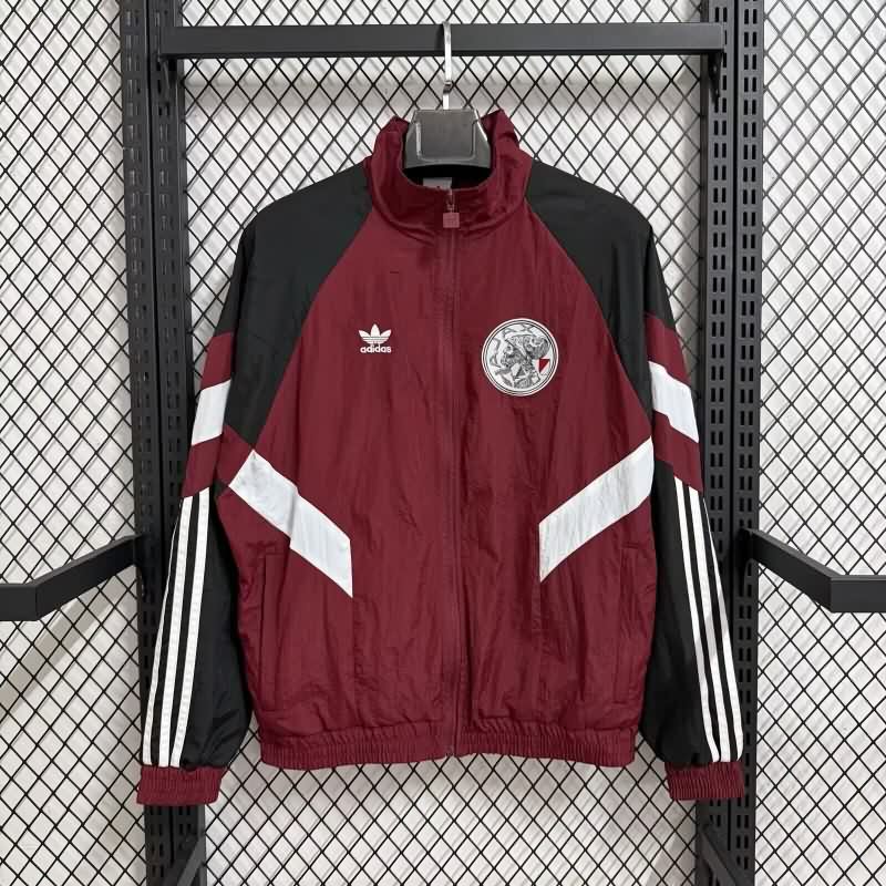 AAA Quality Ajax 25/26 Red Soccer Windbreaker AAA Quality Ajax 25/26 Red Soccer Windbreaker