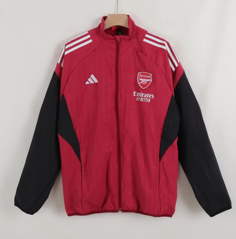 AAA Quality Arsenal 25/26 Red Soccer Windbreaker 05 AAA Quality Arsenal 25/26 Red Soccer Windbreaker 05