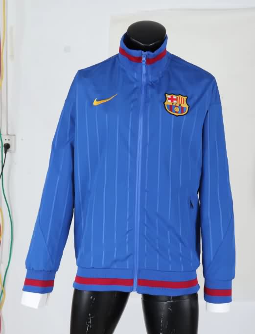 AAA Quality Barcelona 25/26 Blue Soccer Windbreaker AAA Quality Barcelona 25/26 Blue Soccer Windbreaker