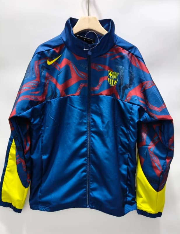 AAA Quality Barcelona 25/26 Blue Soccer Windbreaker 02 AAA Quality Barcelona 25/26 Blue Soccer Windbreaker 02