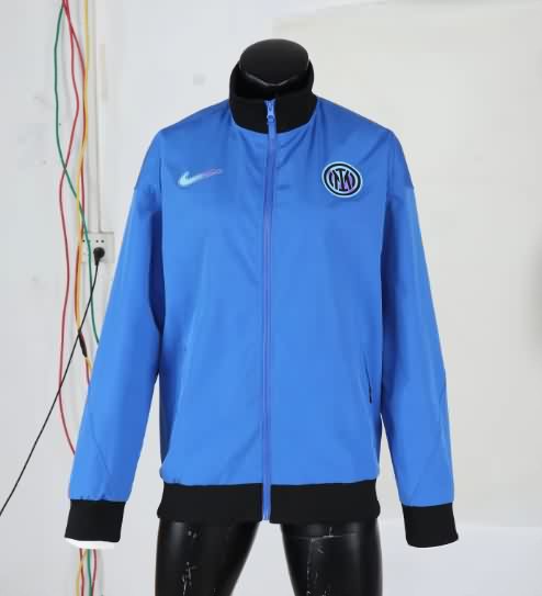 AAA Quality Inter Milan 25/26 Blue Soccer Windbreaker AAA Quality Inter Milan 25/26 Blue Soccer Windbreaker