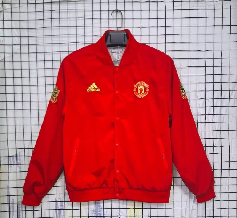 AAA Quality Manchester United 25/26 Red Soccer Windbreaker 03 AAA Quality Manchester United 25/26 Red Soccer Windbreaker 03
