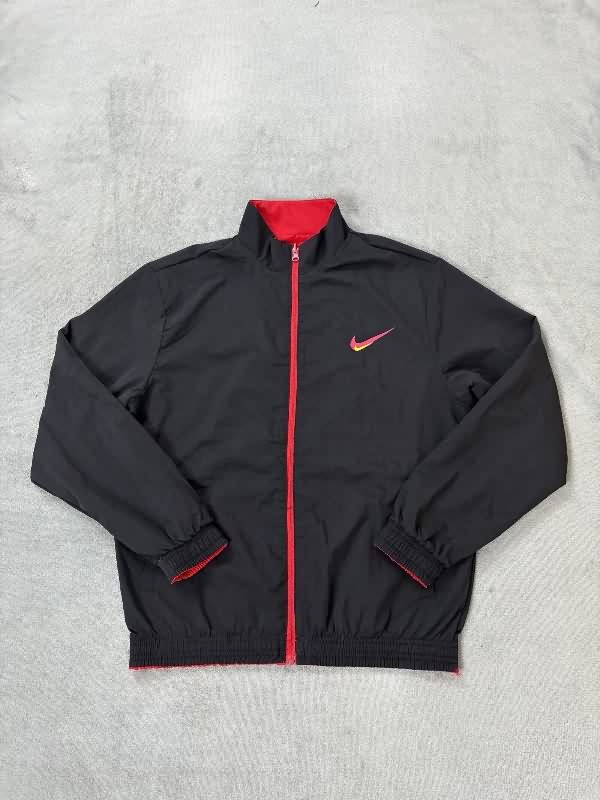 AAA Quality Nike 2025 Black Red Reversible Soccer Windbreaker AAA Quality Nike 2025 Black Red Reversible Soccer Windbreaker