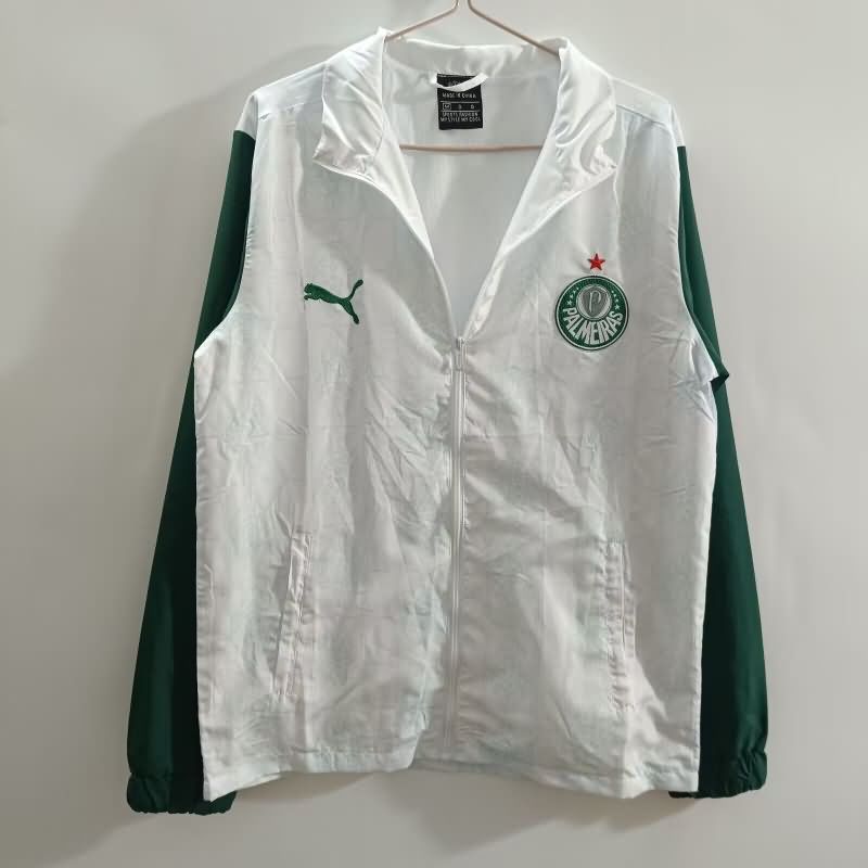 AAA Quality Palmeiras 2025 White Soccer Windbreaker