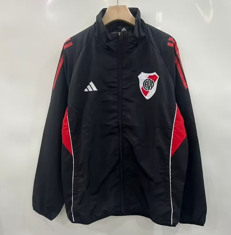 AAA Quality River Plate 2026 Black Soccer Windbreaker AAA Quality River Plate 2026 Black Soccer Windbreaker