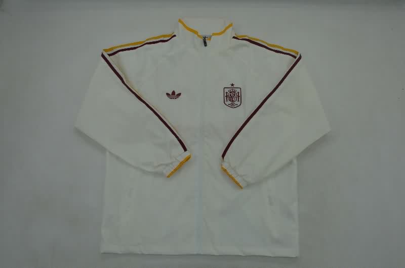 AAA Quality Spain 2026 Beige Soccer Windbreaker AAA Quality Spain 2026 Beige Soccer Windbreaker