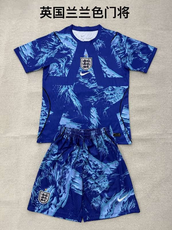 England 2026 Goalkeeper Blue Soccer Jersey England 2026 Goalkeeper Blue Soccer Jersey
