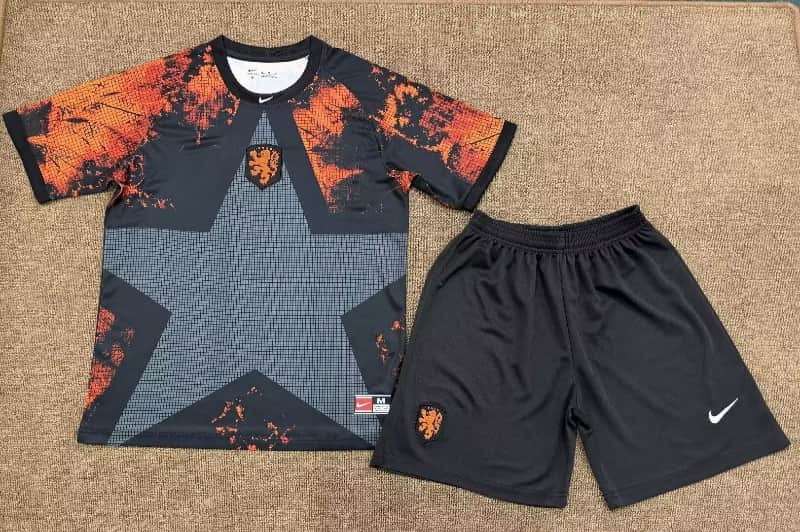 Netherlands 2026 Goalkeeper Black Soccer Jersey Netherlands 2026 Goalkeeper Black Soccer Jersey