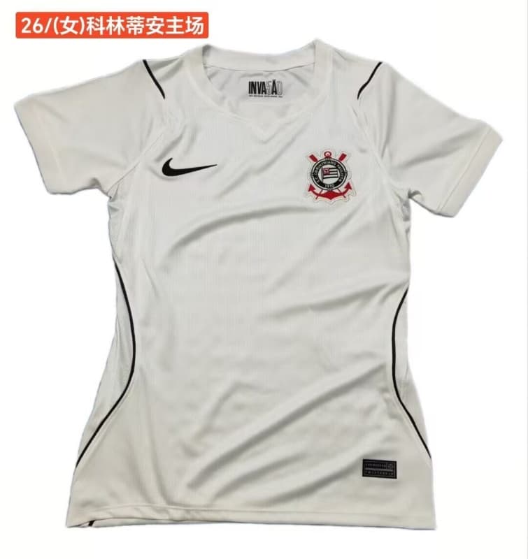AAA Quality Corinthians 2026 Home Women Soccer Jersey AAA Quality Corinthians 2026 Home Women Soccer Jersey