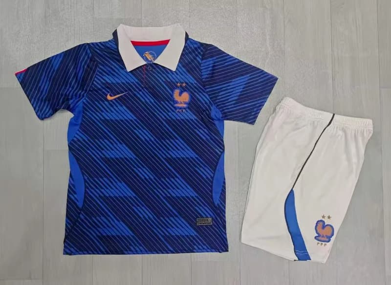 Kids France 2026 World Cup Home Soccer Jersey And Shorts Kids France 2026 World Cup Home Soccer Jersey And Shorts