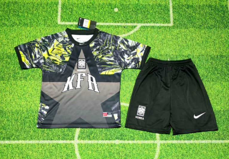 Kids Korea 2026 Goalkeeper Soccer Jersey And Shorts Kids Korea 2026 Goalkeeper Soccer Jersey And Shorts