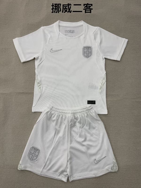 Kids Norway 2026 World Cup Third Soccer Jersey And Shorts Kids Norway 2026 World Cup Third Soccer Jersey And Shorts