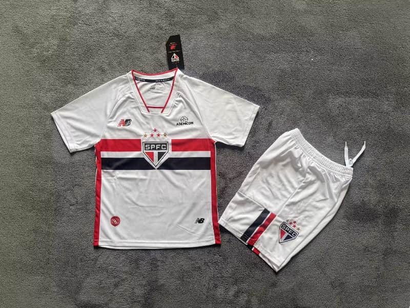 Kids Sao Paulo 2026 Away Soccer Jersey And Shorts Kids Sao Paulo 2026 Away Soccer Jersey And Shorts