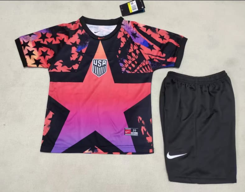 Kids USA 2026 Goalkeeper Soccer Jersey And Shorts Kids USA 2026 Goalkeeper Soccer Jersey And Shorts