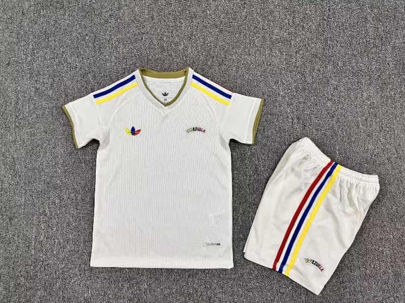 Kids Venezuela 2026 Away Soccer Jersey And Shorts Kids Venezuela 2026 Away Soccer Jersey And Shorts