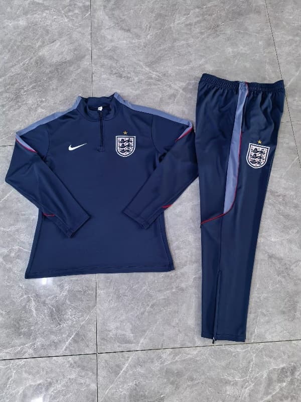 AAA Quality England 2026 Dark Blue Soccer Tracksuit AAA Quality England 2026 Dark Blue Soccer Tracksuit