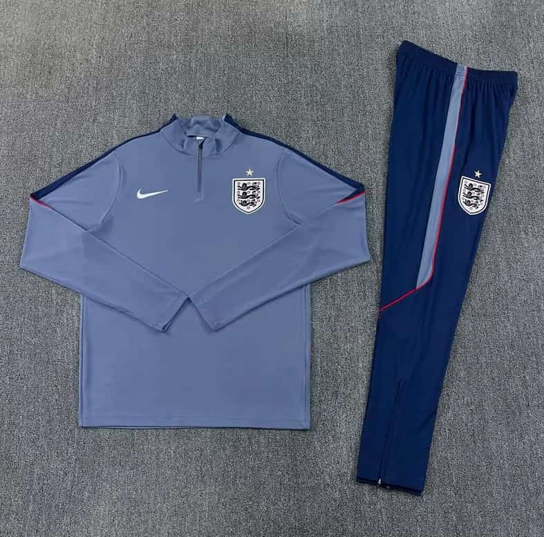 AAA Quality England 2026 Grey Soccer Tracksuit AAA Quality England 2026 Grey Soccer Tracksuit