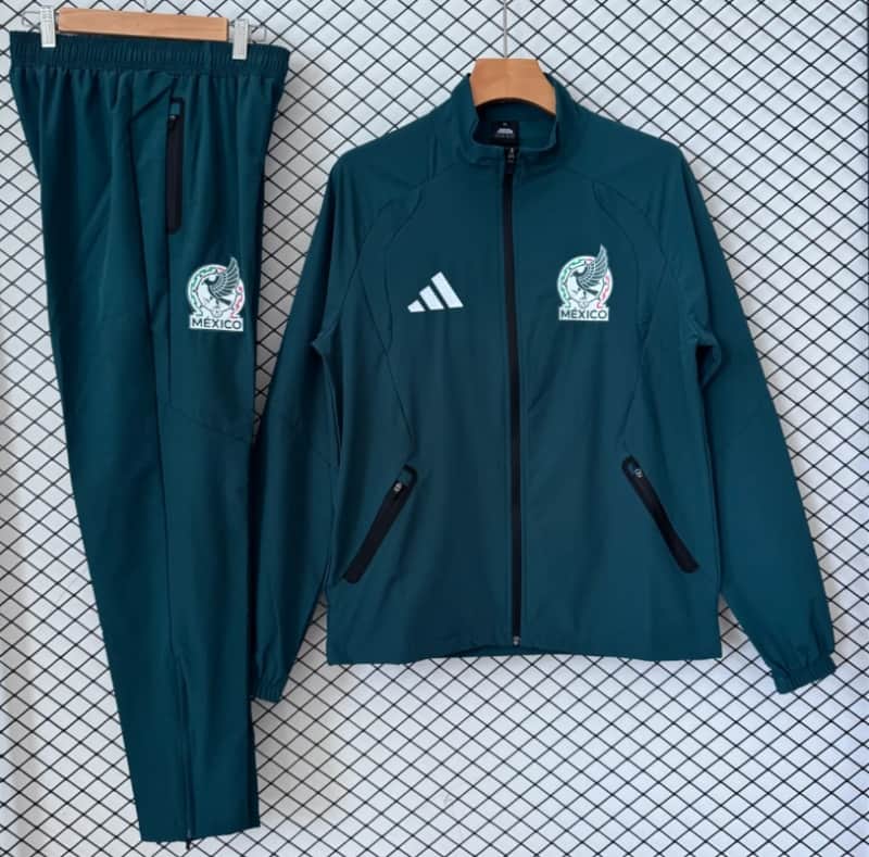 AAA Quality Mexico 2026 Green Soccer Tracksuit 02 AAA Quality Mexico 2026 Green Soccer Tracksuit 02