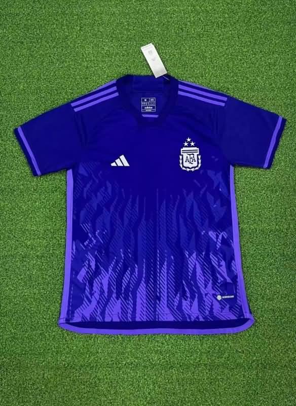 AAA Quality Argentina 2022 World Cup Away 3 Stars Soccer Jersey